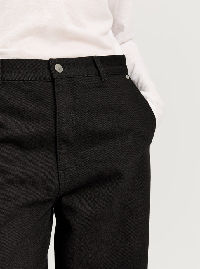 Aiayu - Carlo Midwaist Wide Jeans Black Tea