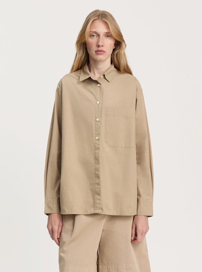 aiayu shirt dress Alona Blue Toile de Jouy Shirt Dress