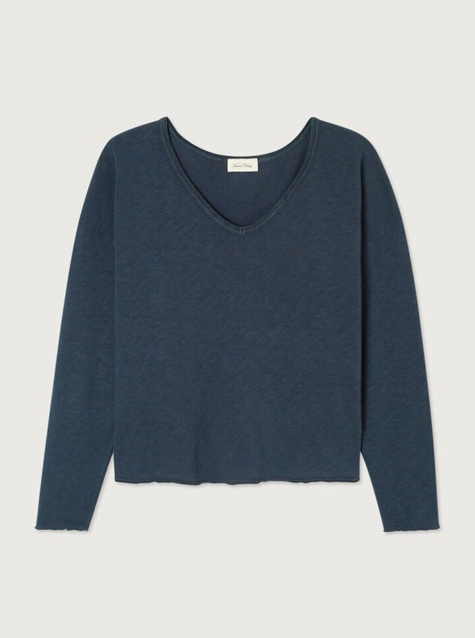 American Vintage - Sonoma Blouse Navy Blue Vintage