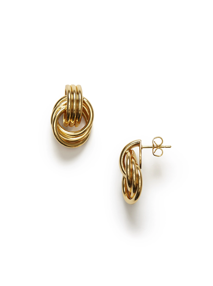 Anni Lu - Triplet Gold Earrings
