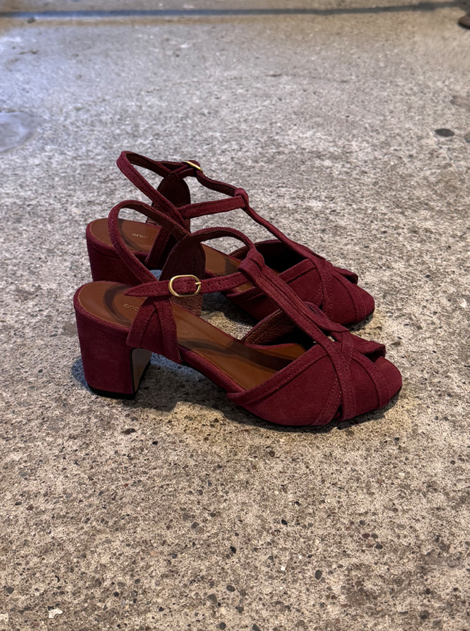 Anonymous - Therese 55 Calf suede Pomegranate