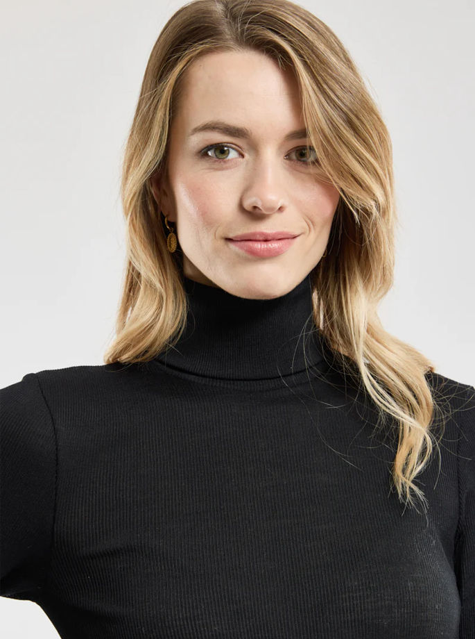 Armor Lux - L/S Turtleneck Black