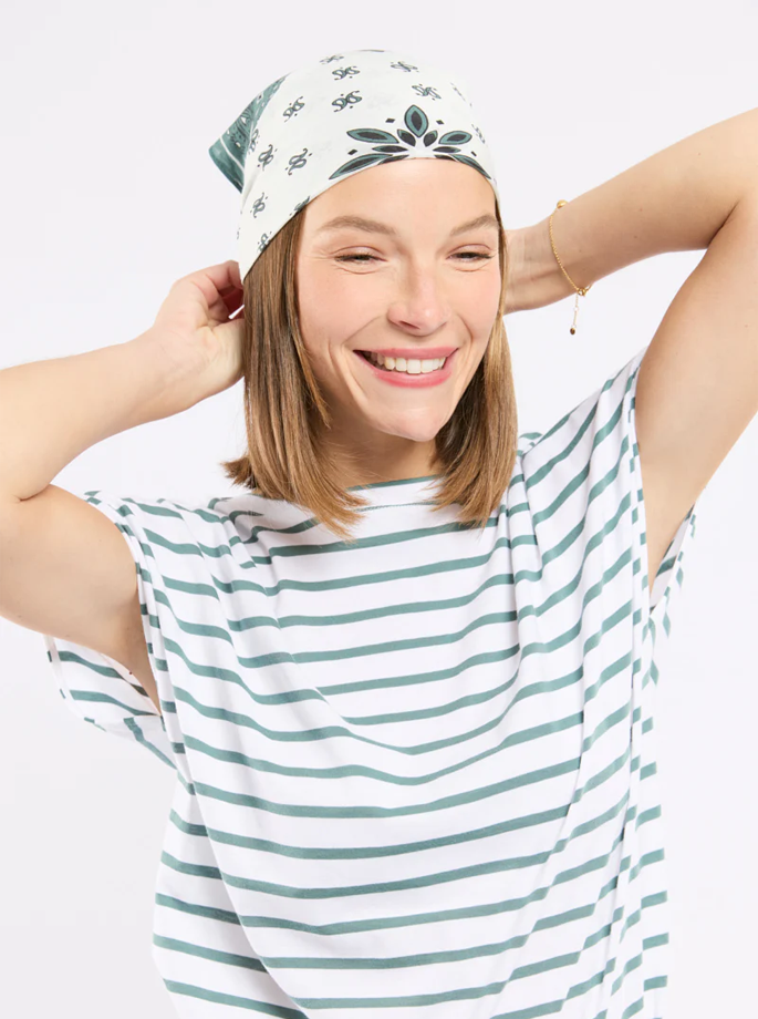 Armor Lux - Tank Top White/Silver Pine Green