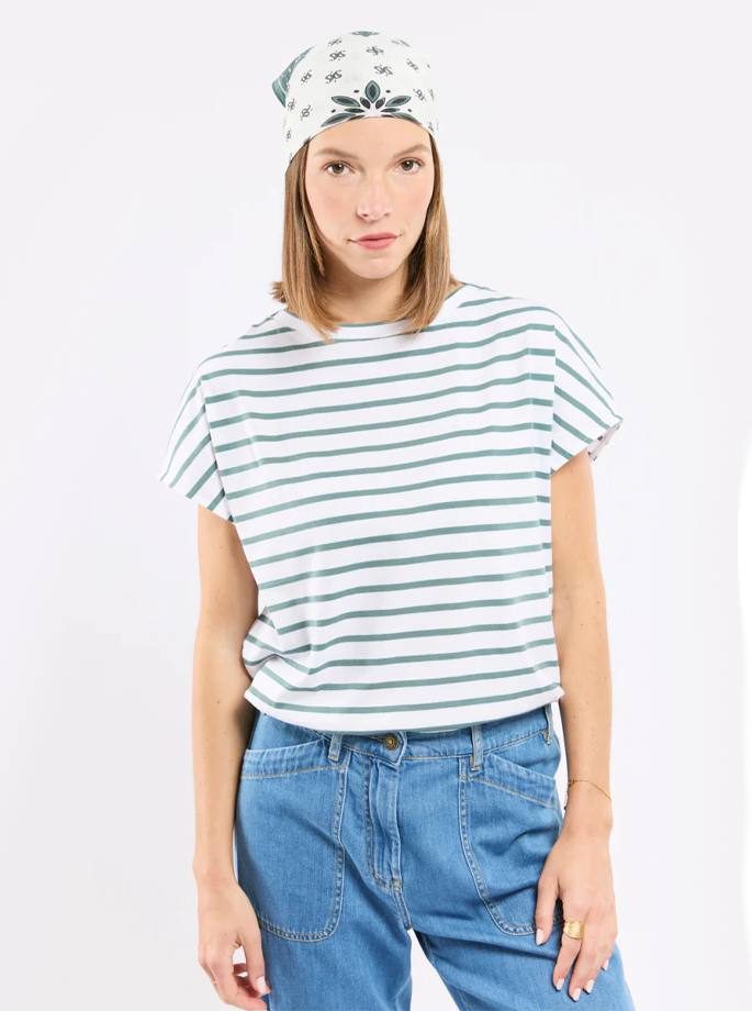 Armor Lux - Tank Top White/Silver Pine Green