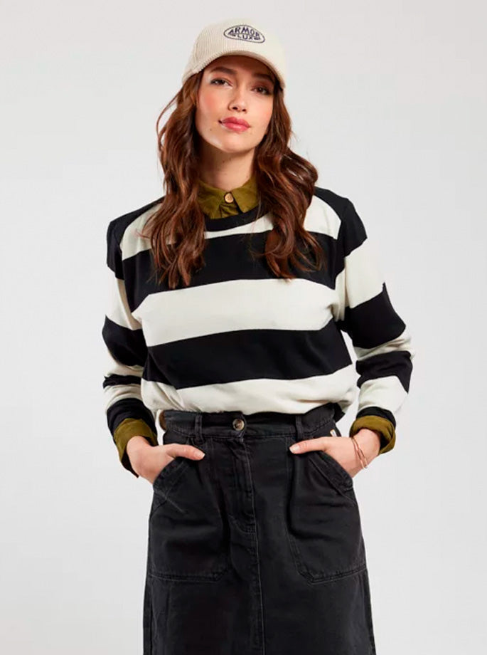 Armor Lux Mariniere Heritage Blouse Noir Nature
