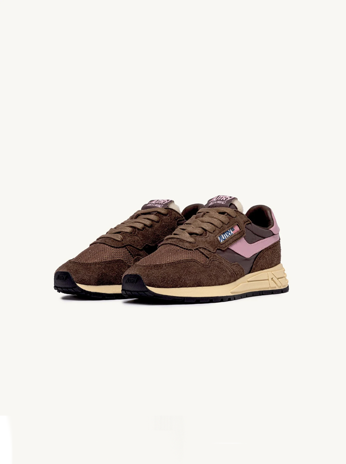 Autry - UT12 Reelwind Low Sneaker brun og rosa