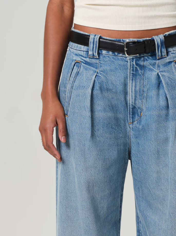 Citizens of Humanity - Cara Cropped Pleated Jeans Amoura