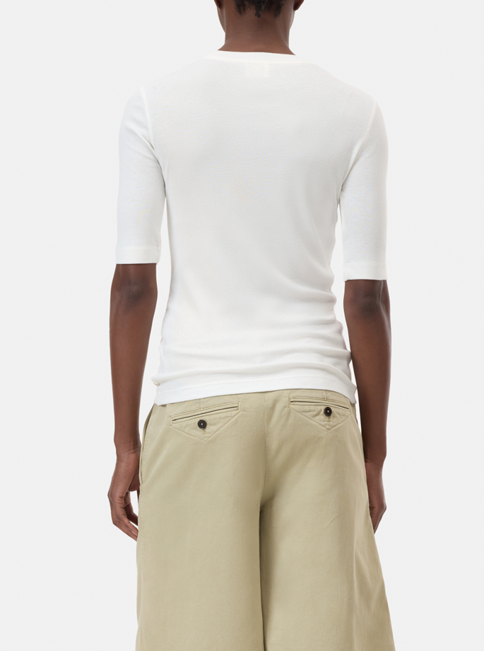 Closed - Kortærmet Crewneck Ivory