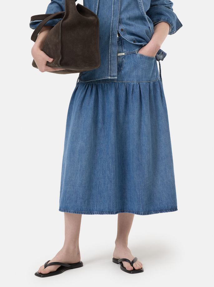 Closed - Balloon Mid Skirt Mid Blue