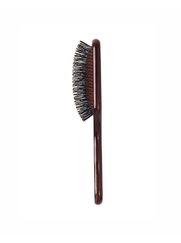 Fan Palm - Beech Wood Wet Hair Brush Ebony Brown