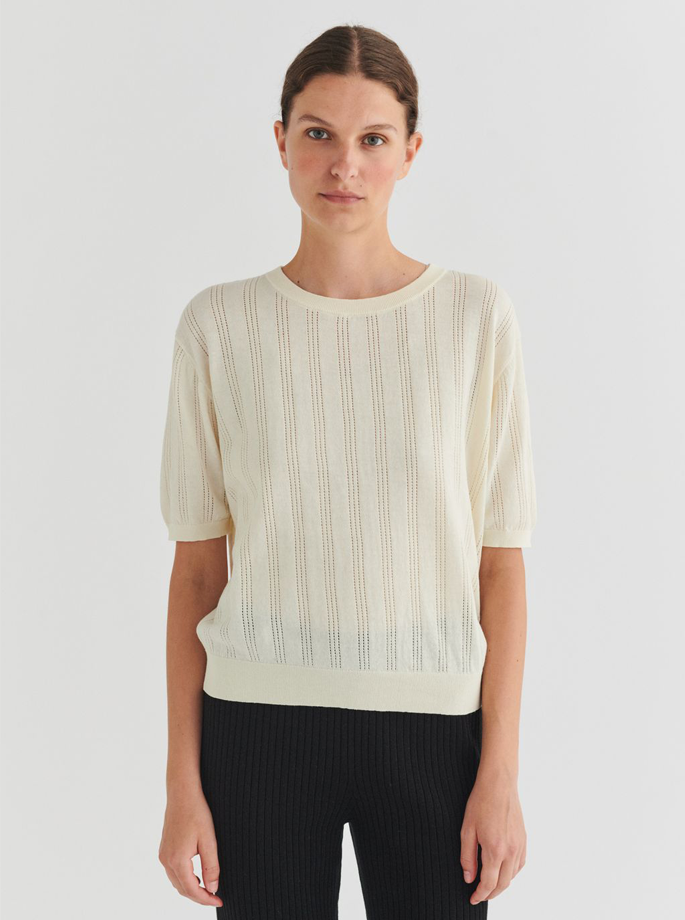 Fub - High Twist T-Shirt Ecru