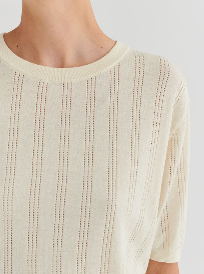 Fub - High Twist T-Shirt Ecru