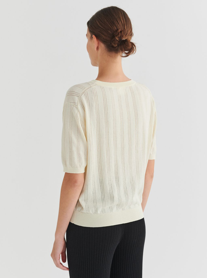 Fub - High Twist T-Shirt Ecru