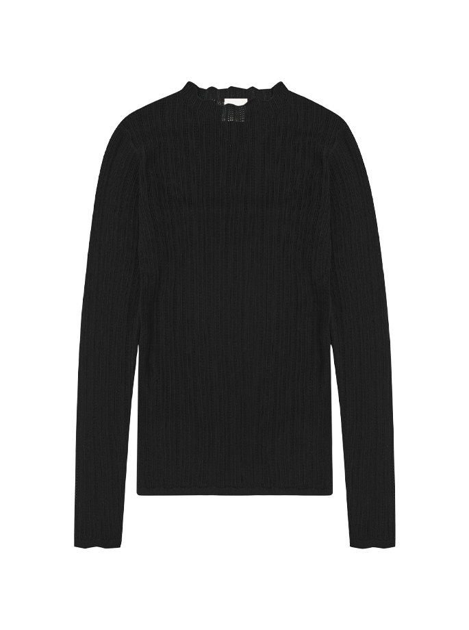 Fub - High Twist Top long sleeve Black
