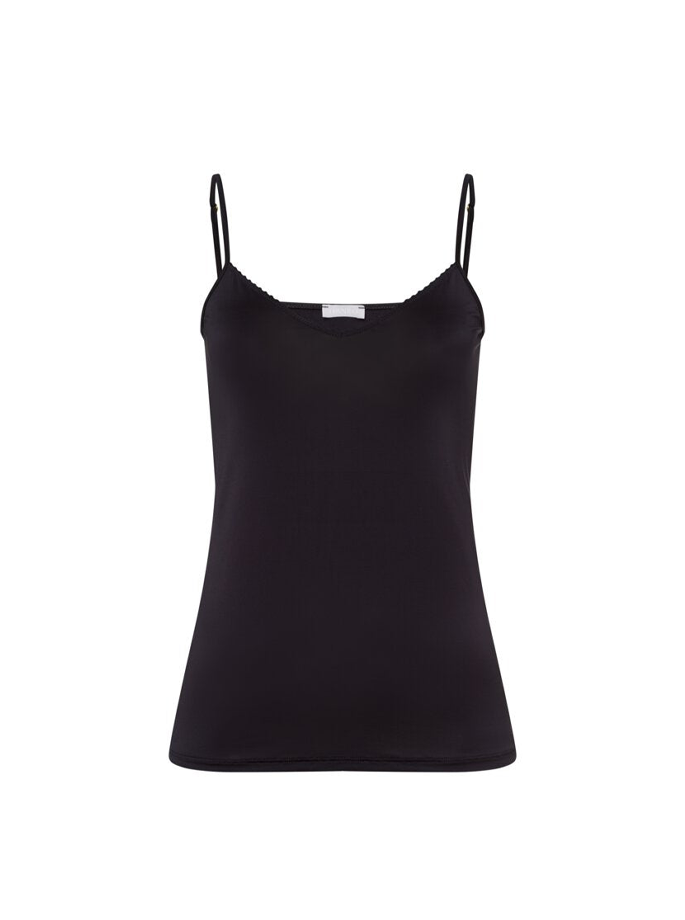 Hanro - Satin Spaghetti Top Black