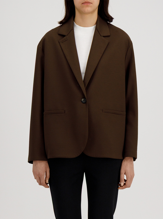 Harris Wharf - Loro Piana Blazer Dark Brown