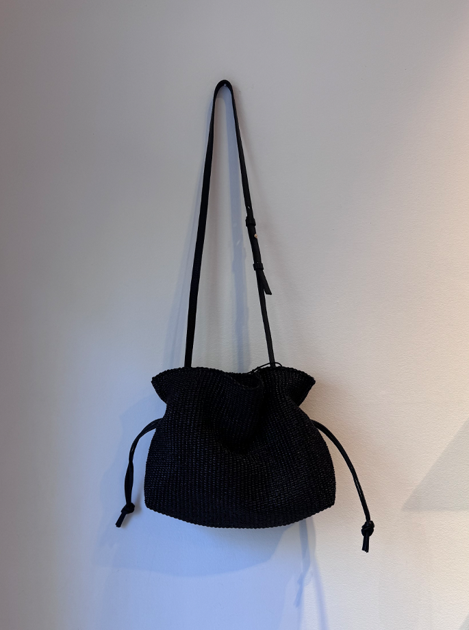 Infinito 2012 - Camilla Bag Raffia Large Black