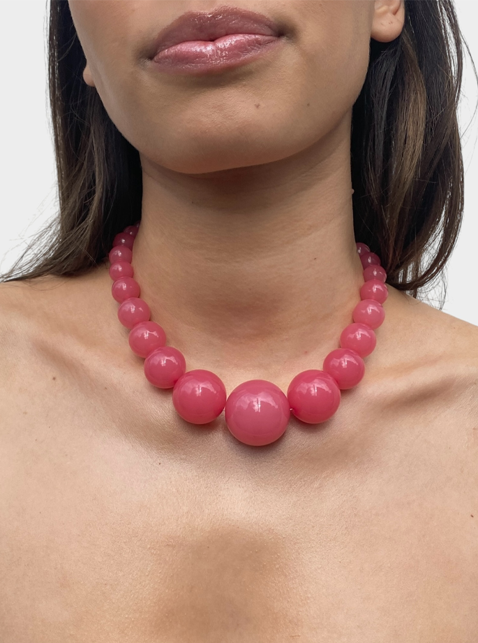 Lemonade - Mega Halskæde Pink Hibiscus