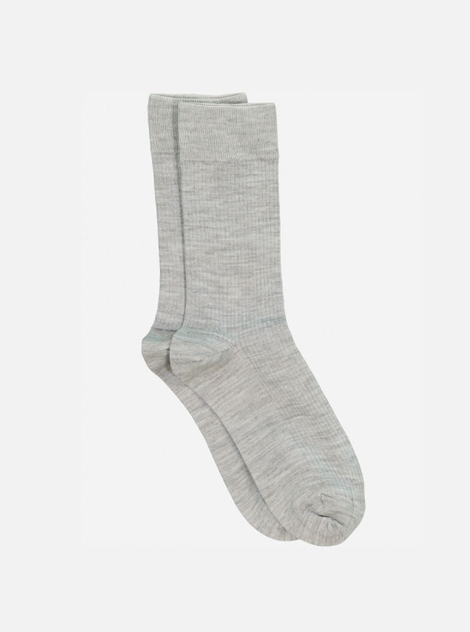Mrs. Hosiery - Merino Socks Light Grey