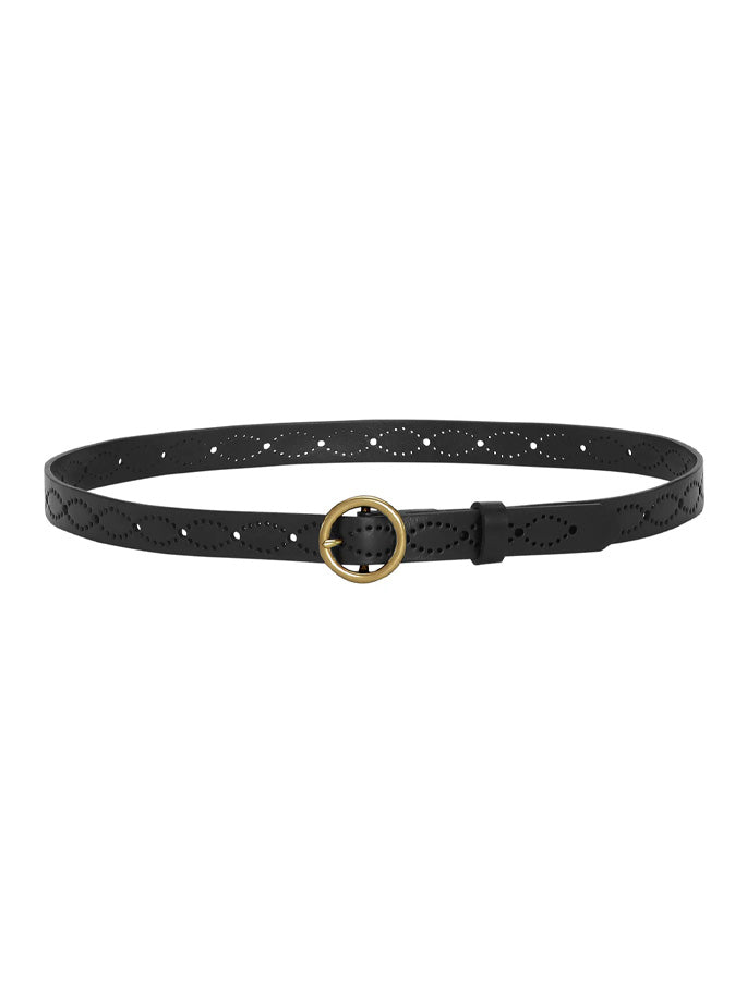 Pleated - Gaya Belt Black