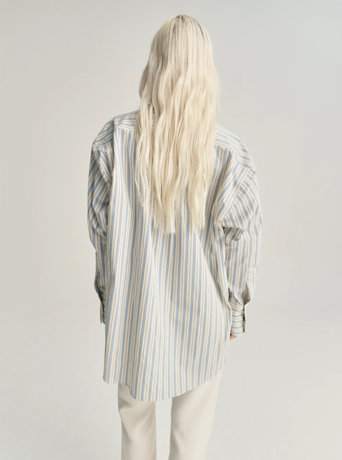 Rhea - 185 Shirt Off White Striped
