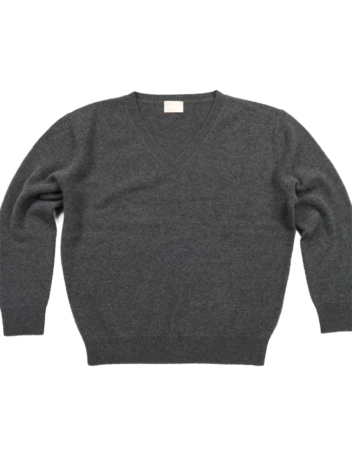 Rhea - 99 V-neck Knit Grey