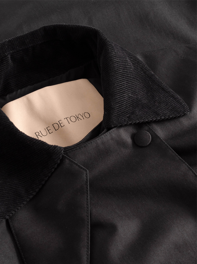 Rue De Tokyo - Cimana Heavy Trench Black