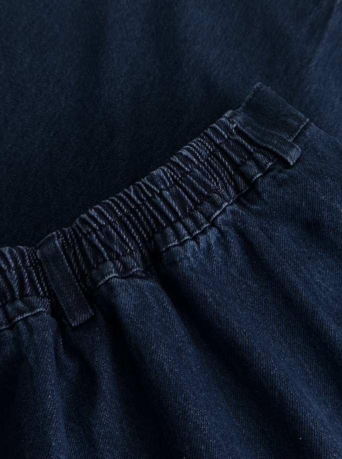 Rue De Tokyo - Pen Heavy Denim Skirt Dark Denim
