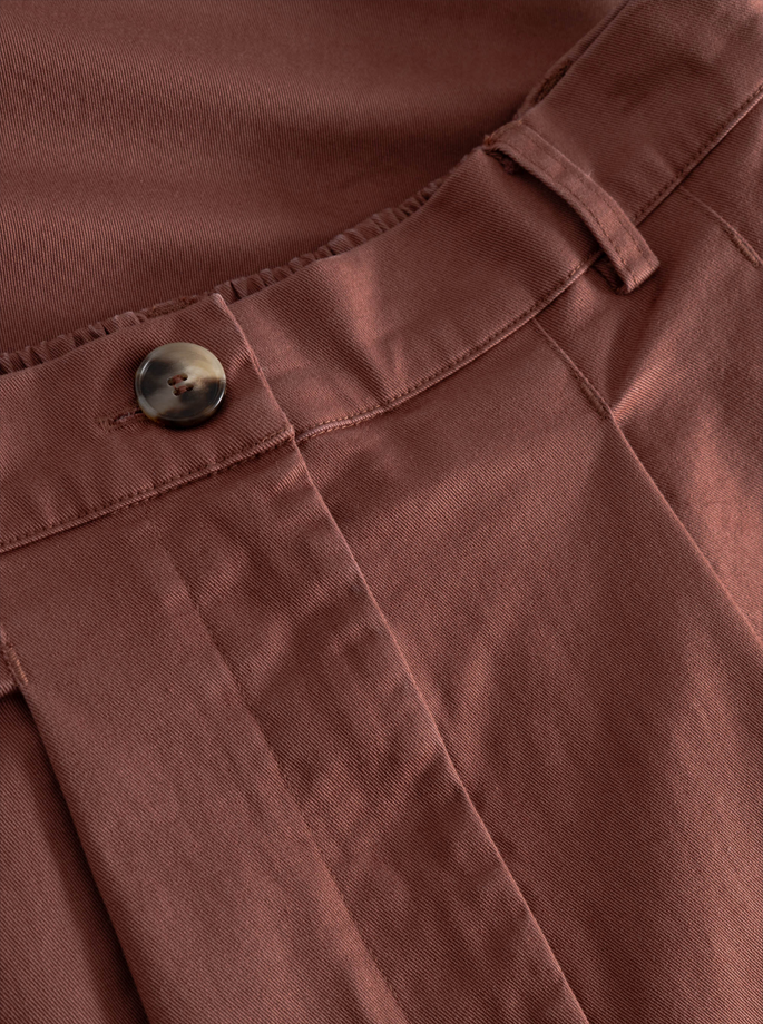 Rue De Tokyo - Prudie Dyed Twill Pants Dark Navy