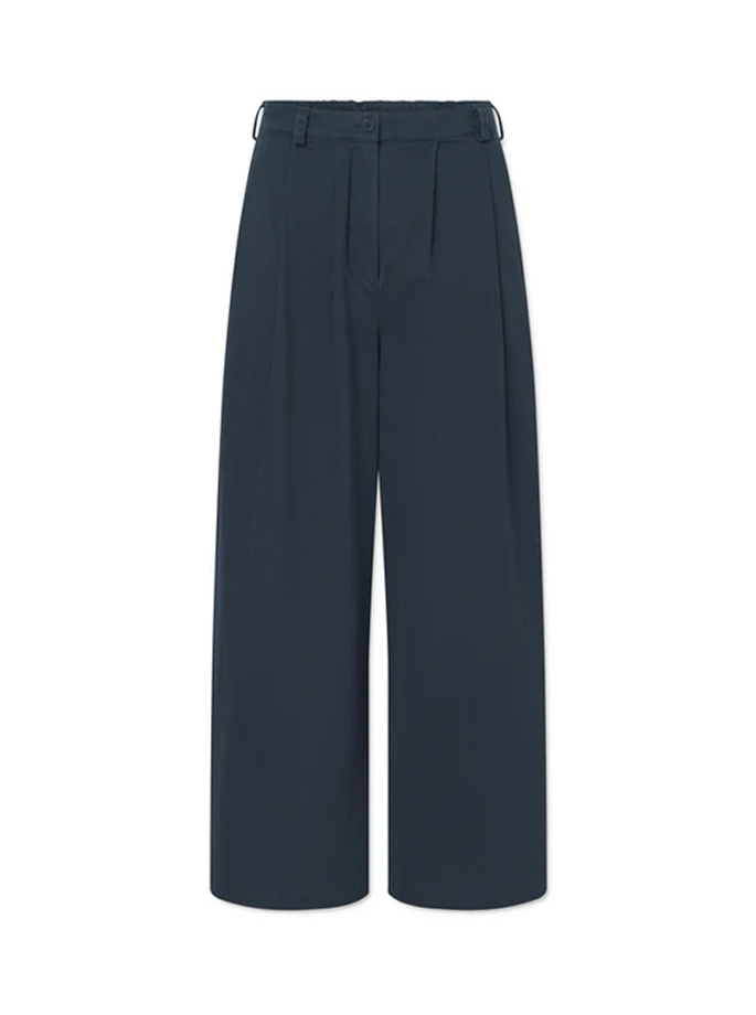 Rue De Tokyo - Prudie Dyed Twill Pants Dark Navy