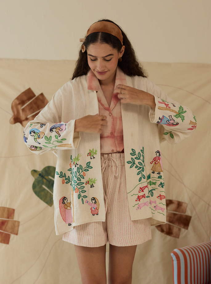 The Yogi Textiles - Devi Jacket Blue