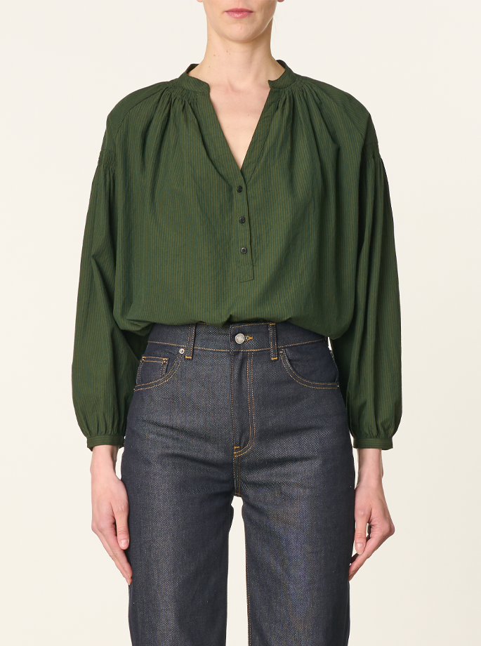 Vanessa Bruno - Nipoa Blouse Verte Fonce