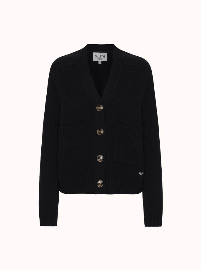 Wuth - Grandpa Cardigan Black