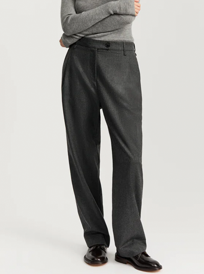 Aiayu - Balder Pants Fine Wool Dark Grey