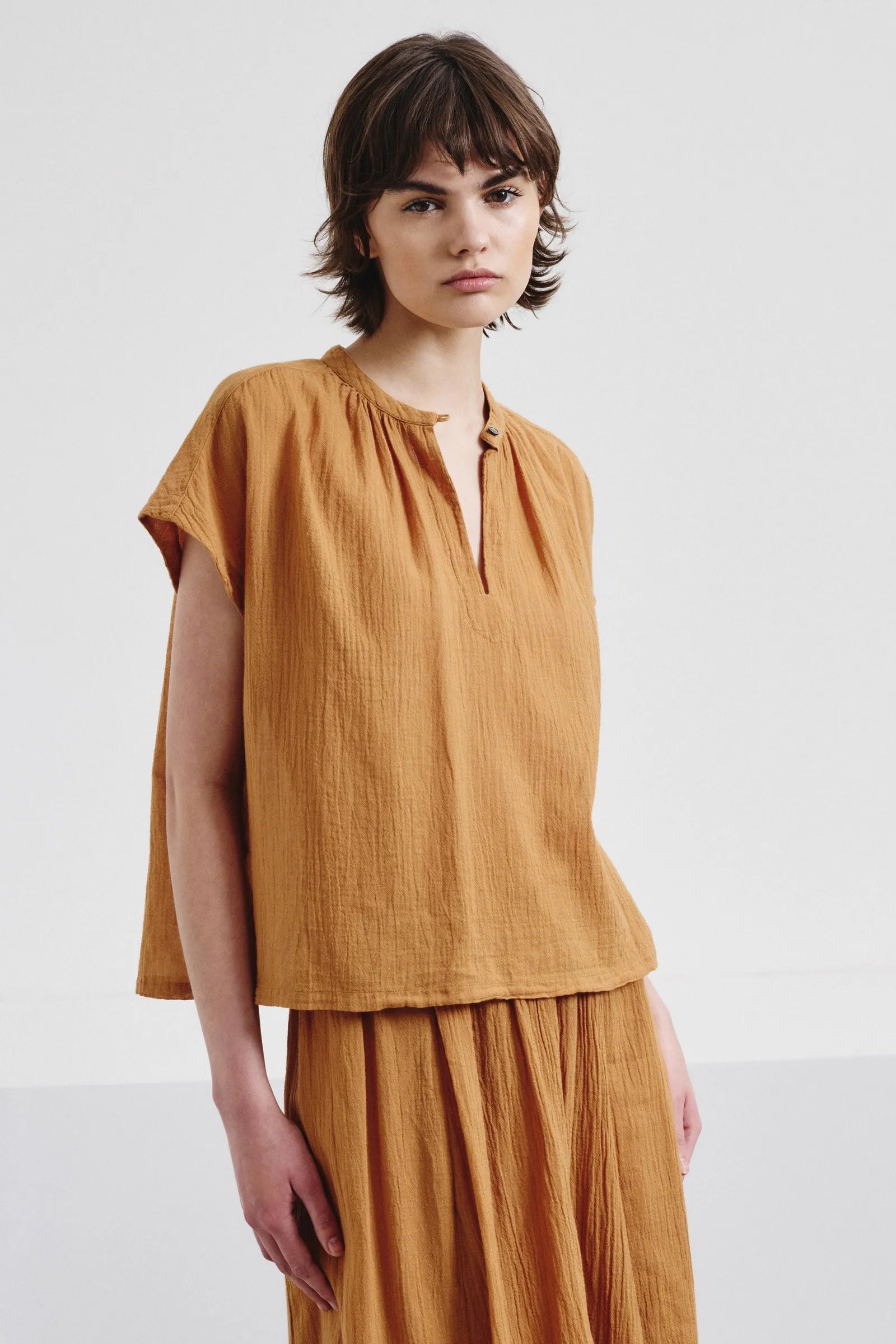 Pomandere - 9491 Shirt Apricot