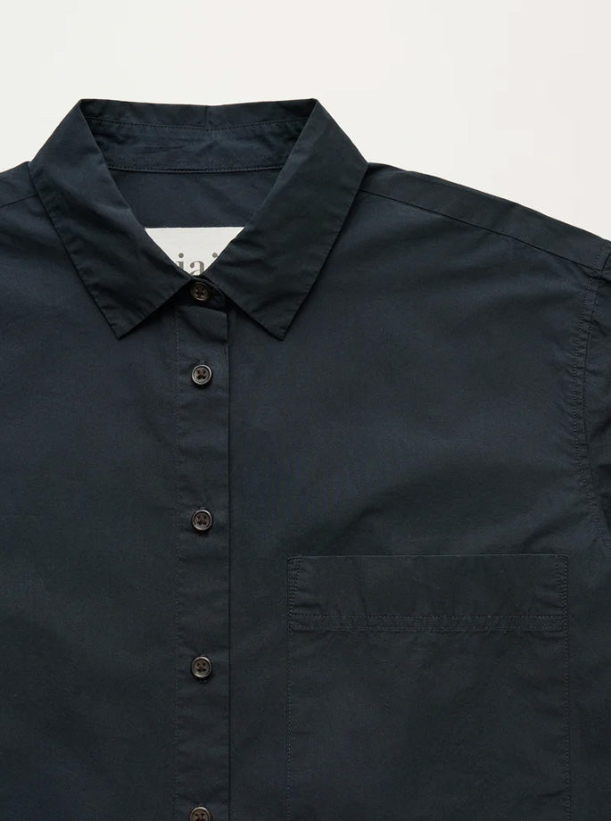 Aiayu - Lynette Shirt Fine Wool Dark Grey