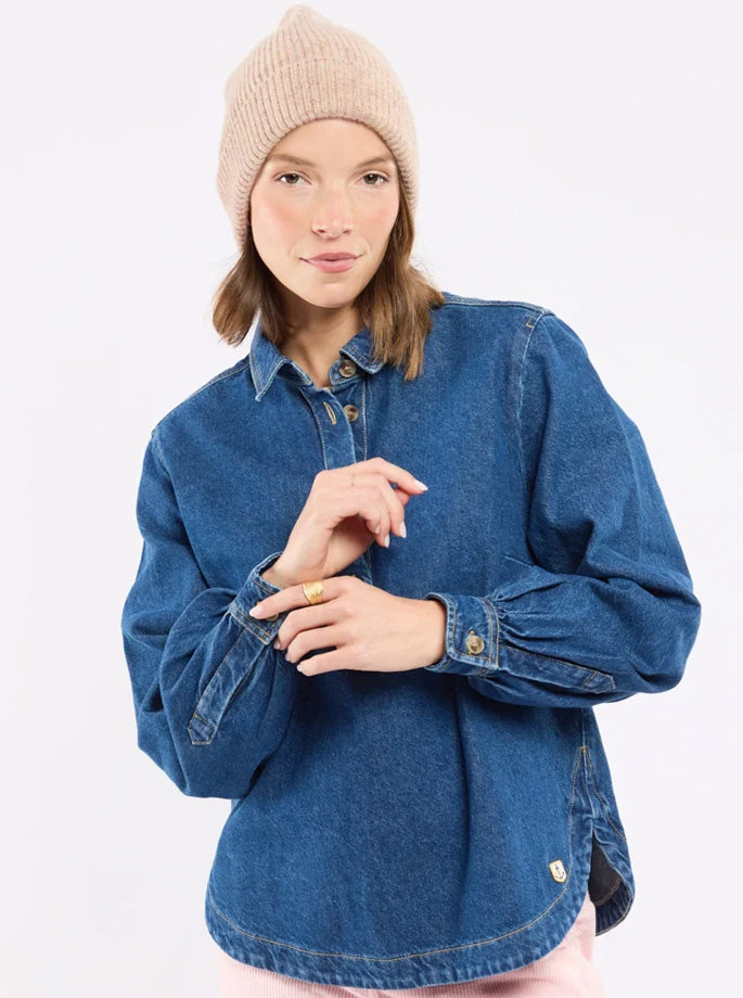 Armor Lux - Sailor Shirt White/Seal Navy/Carminio