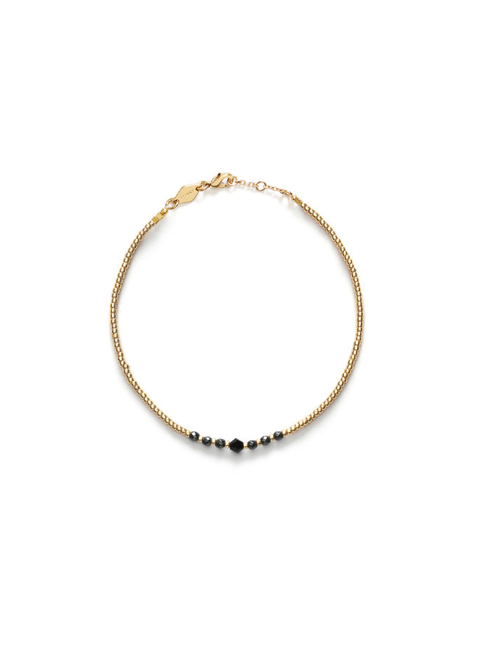 Anni Lu - Bead and Gem Bracelet, Black