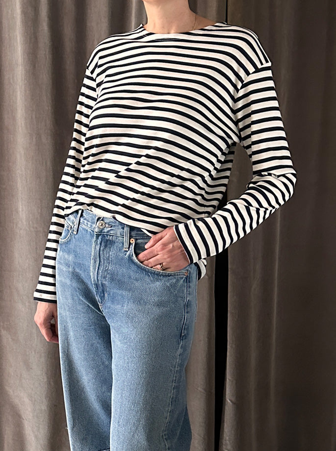 Closed - Basic Long Sleeve Blouse Dark Night