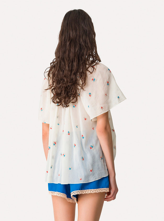 Forte Forte - My Shirt 14876 Petite Fleurs Butter