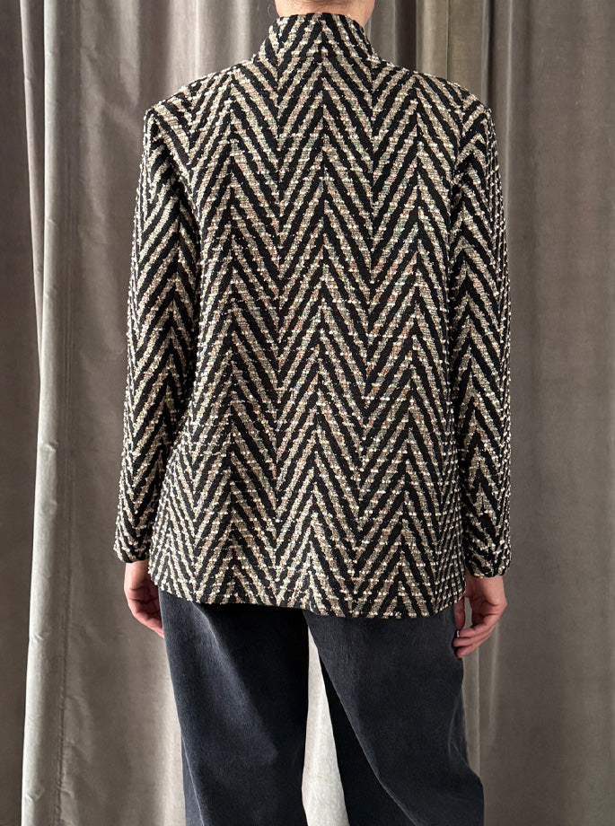 Forte Forte - My Jacket Chevron Jacquard Nero