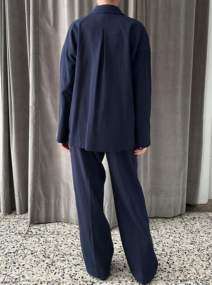 Forte Forte - My Pants Fluid Cotton navy