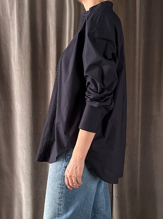 Forte Forte - My Shirt 14840 Les Fleurs Midniight