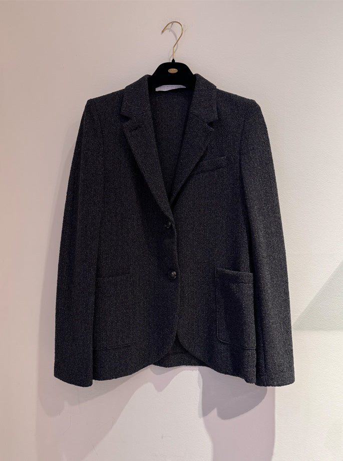 Harris Wharf - Bicolour Frisé Blazer Charcoal