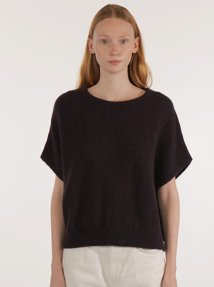 Les Racines Du Ciel - Aube Sleeveless Knit Eggplant