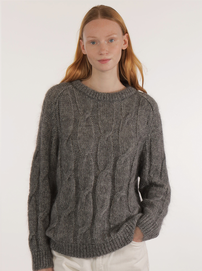 Les Racines Du Ciel - Iroise Knit Gray Chine