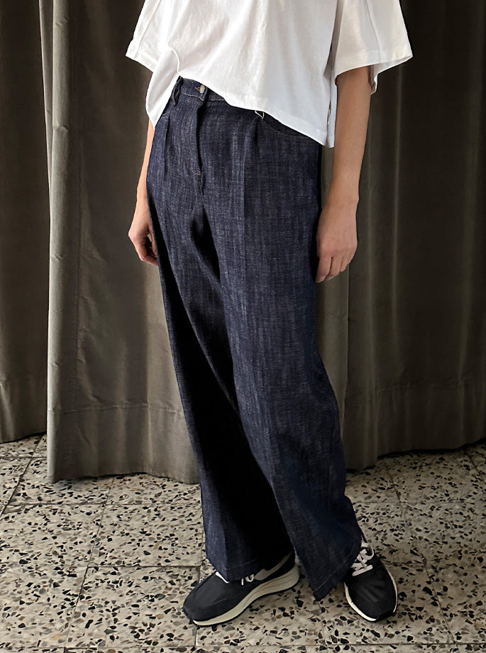 Momoni - Azulado Trousers Blue