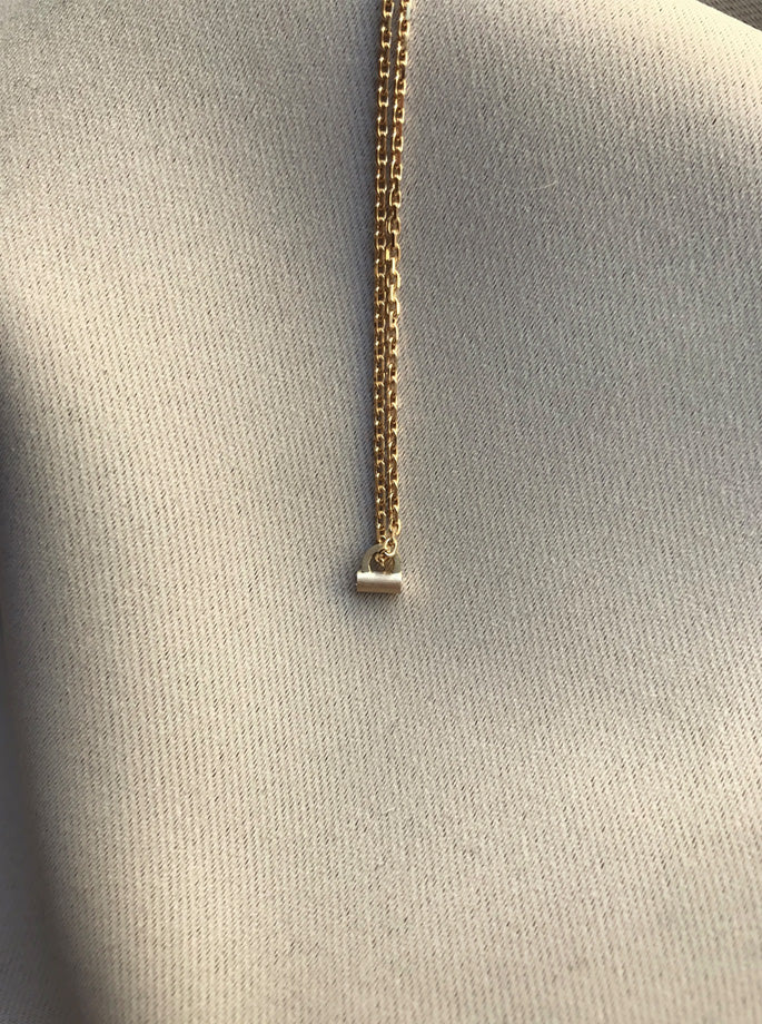 Nordenstam - Solar Lunar Eclipse Diamant Halskæde - 8 Karat Guld - ES Webshop