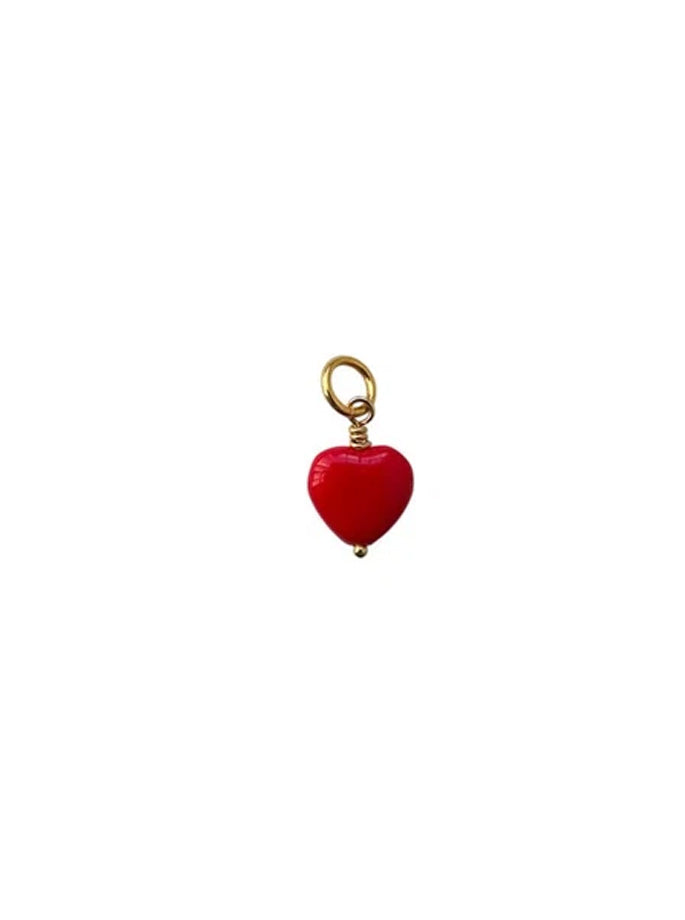 Pico - French Mini Heart Opal Pendant
