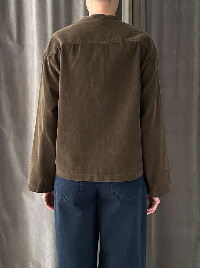 Pomandere - Shirt velvet khaki